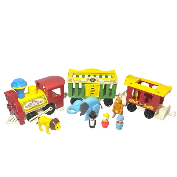 Vintage Fisher Price Circus Train #991 (1973) – With Figures & Animals - Picture 1 of 8